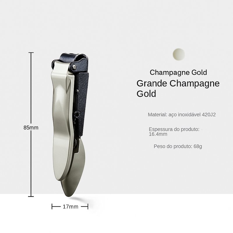 Cortador de Unhas Premium com Design e reservatorio, Elegante, Eficiente e Igienico