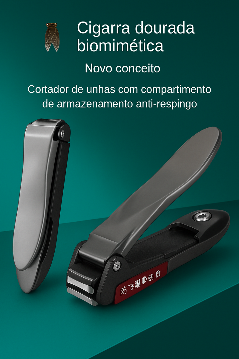 Cortador de Unhas Premium com Design e reservatorio, Elegante, Eficiente e Igienico
