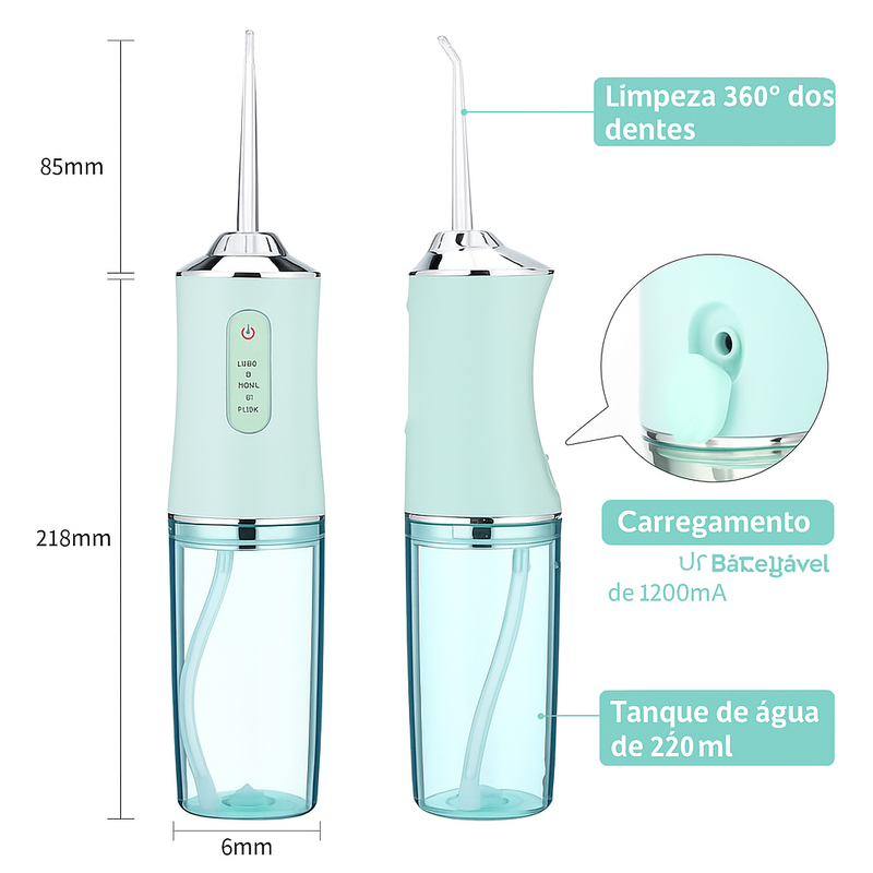 O Segredo do Sorriso Perfeito: Irrigador Bucal Portátil Premium!