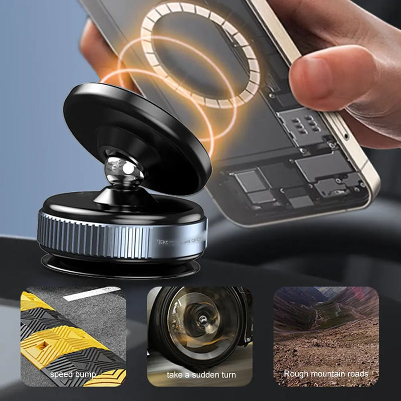 "Suporte Magnético 360° para Carro  – Firmeza em Qualquer Estrada" Frete Gratis